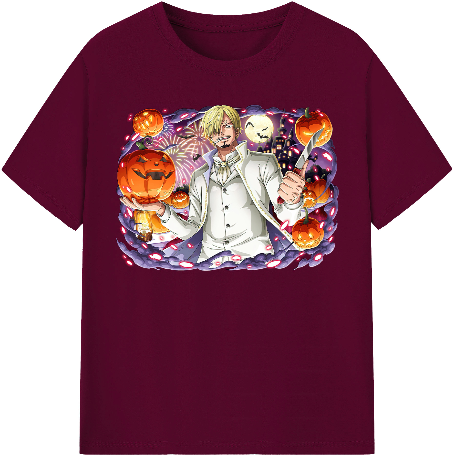 （画像用） ワンピース サンジ ONE PIECE Sanji レディースカジュアルプリントTシャツ（綿100％）